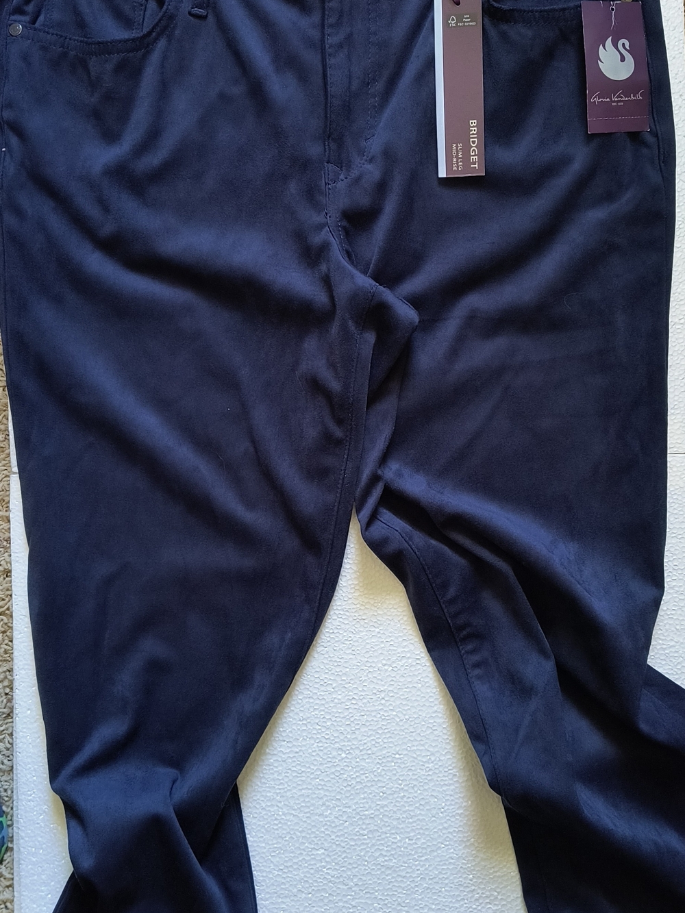 Anne Klein Men's Dark Navy Chinos